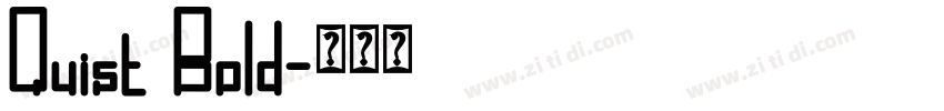 Quist Bold字体转换